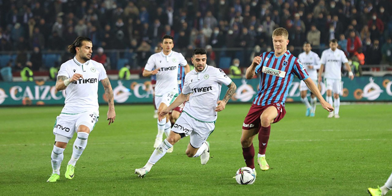 Trabzonspor-Konyaspor maçının heyecanına dayanamadı