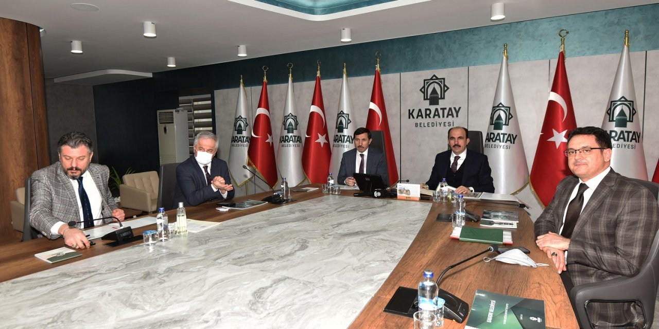 Başkan Altay ve Kılca, Karatay yatırımlarını ele aldı
