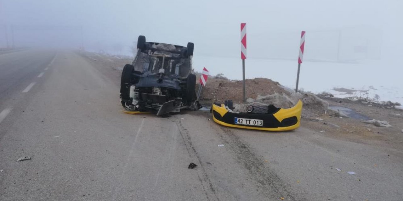 Konya’da yoğun sis kazalara neden oldu