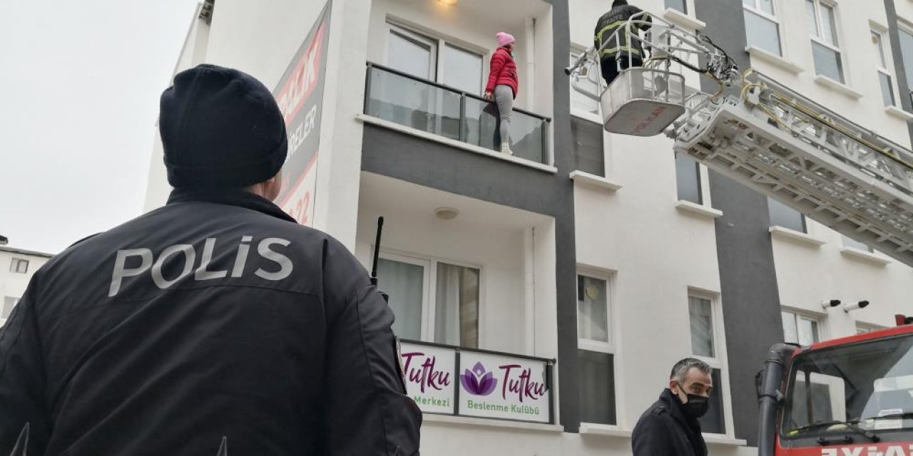 Sevgilisinin 2 haftadır bir rezidansa kilitlediği kadın böyle kurtarıldı