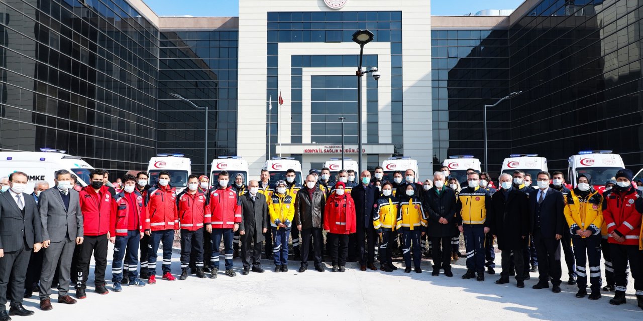 Konya’ya 10 yeni ambulans gönderildi! Hangi ilçelerde kullanılacak?