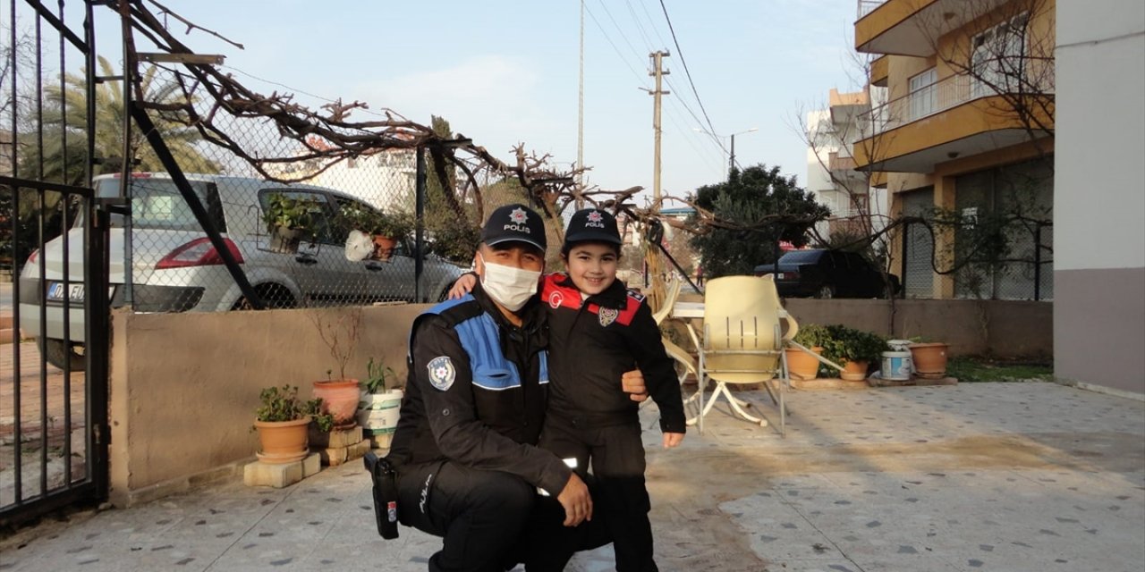 5 yaşındaki Nazlı Can'ın polis korkusu böyle yenildi