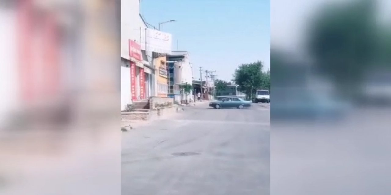 Konya'da driftçi sürücü polisten kaçamadı! 9 bin lira ceza yazıldı