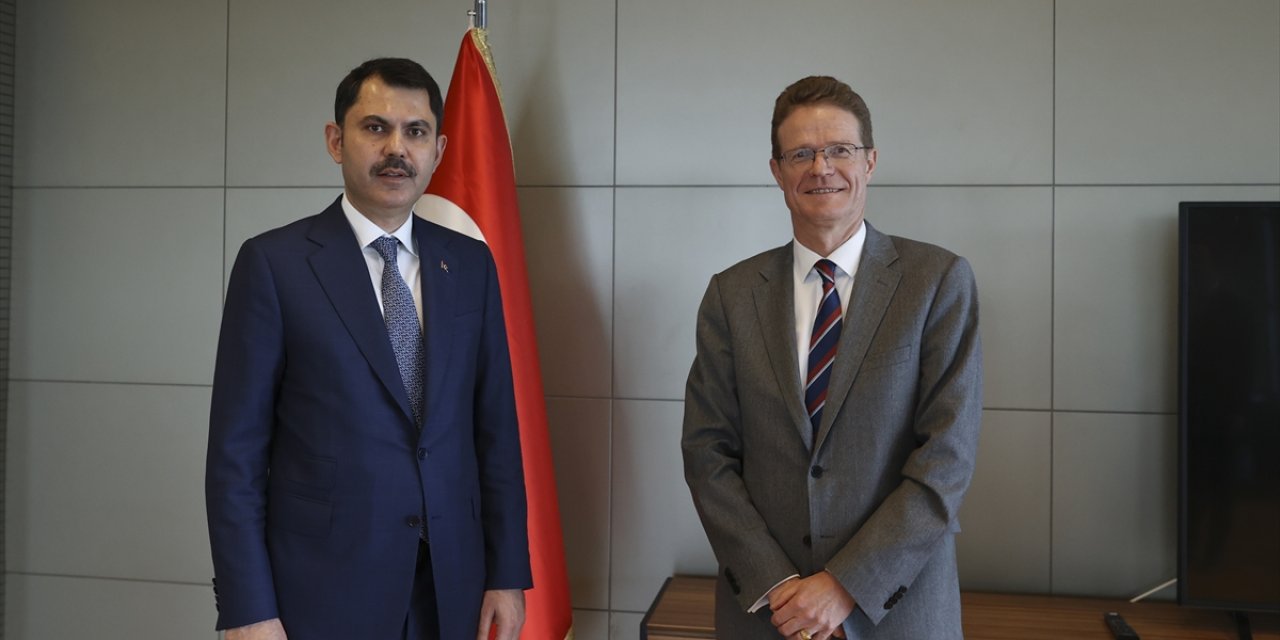 Bakan Kurum, AB Türkiye Delegasyonu Başkanı Meyer-Landrut'u kabul etti
