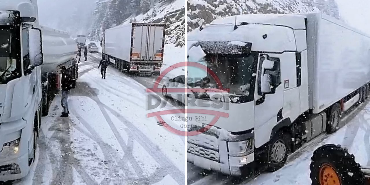 Konya’da kar yağışı başladı! Alacabel yine geçit vermiyor