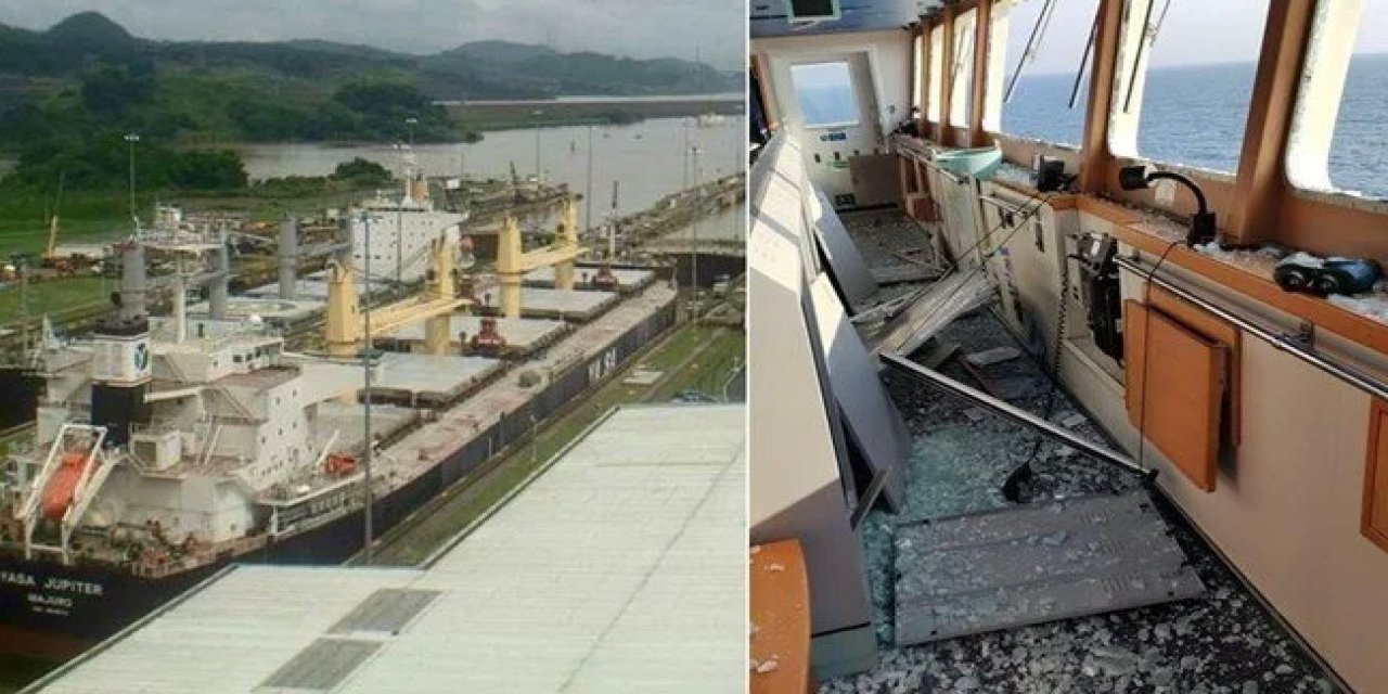 Karadeniz'de Türk gemisi vuruldu