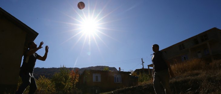 Konya'da voleybol tutkusuyla 'dağ köyü'nün takımını 2. lige taşıdılar