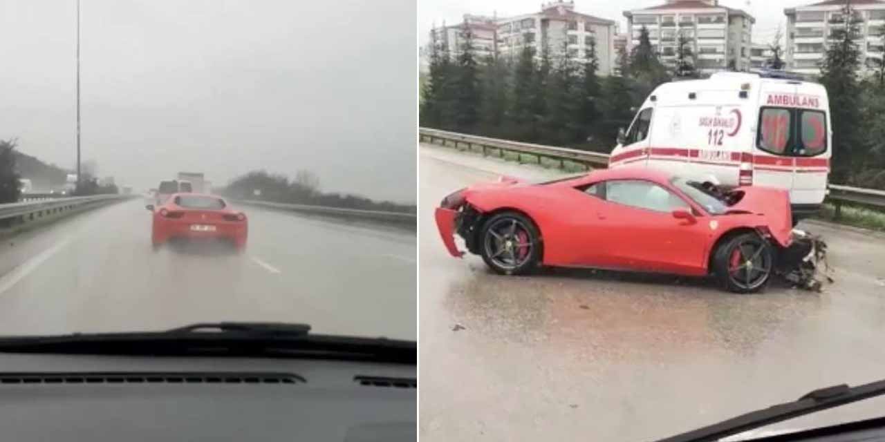 7 milyon liralık otomobil kazada hurdaya döndü