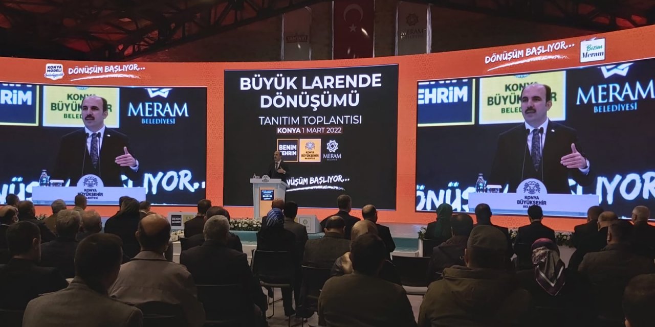 Konya Büyük Larende Dönüşümü Tanıtım Toplantısı