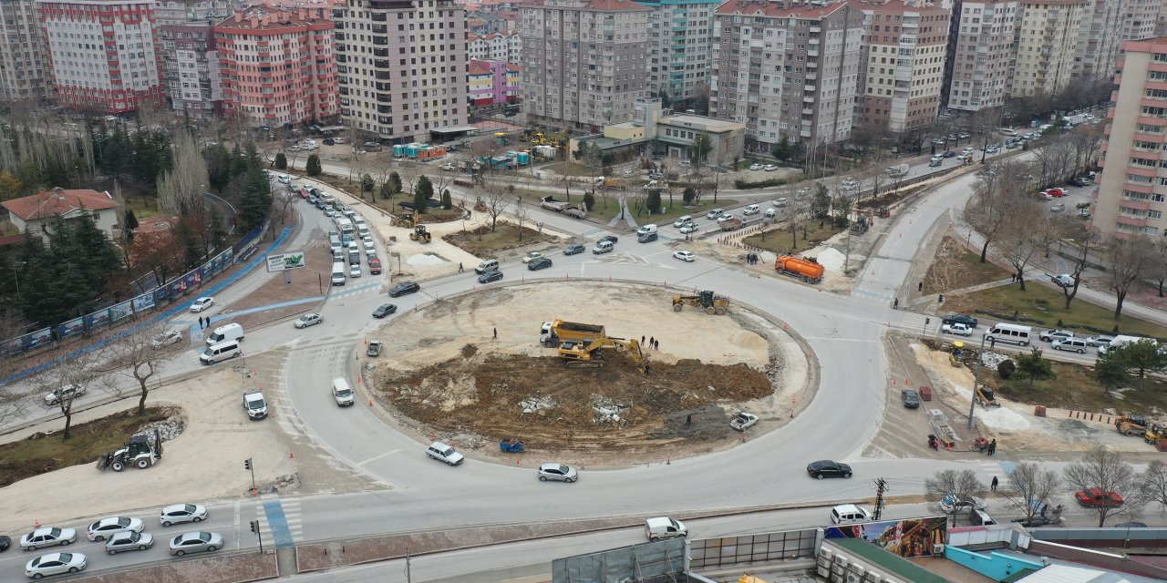 Konya trafiğini rahatlatacak çalışma başladı