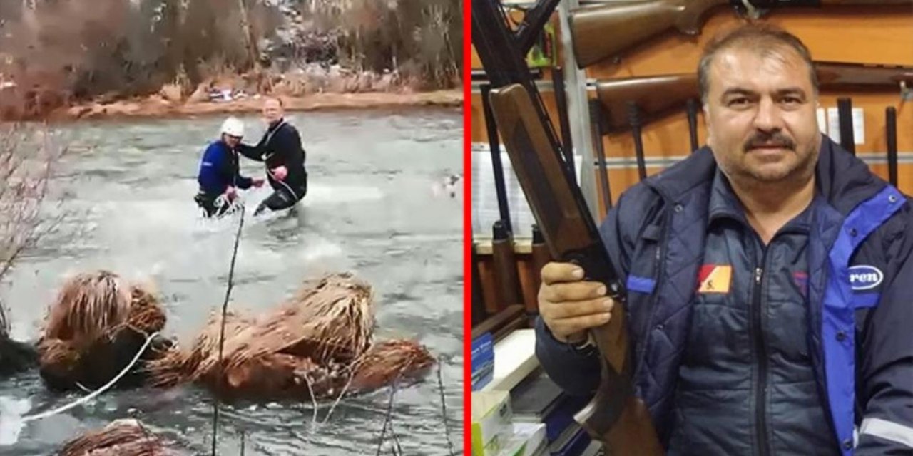 Avladığı ördeğin peşinden giden adam öldü