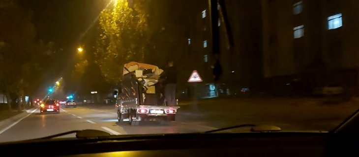 Konya’da trafikte tehlikeli yolculuk kamerada