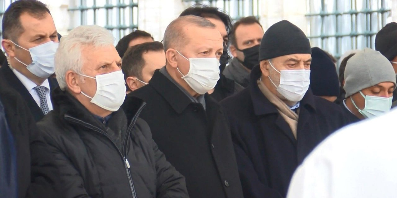 Cumhurbaşkanı Erdoğan, Çizmeci'nin cenaze törenine katıldı