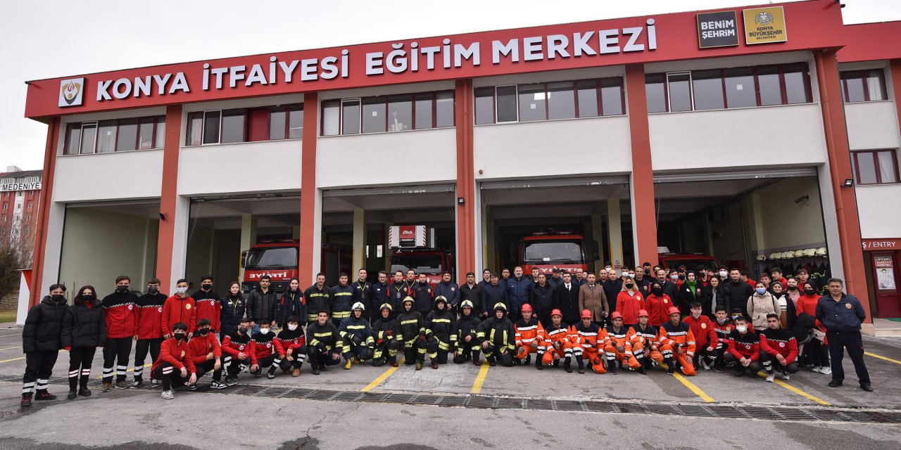 Konya Büyükşehir Belediye itfaiyesi, Tacikistanlı itfaiyecilere eğitim verdi