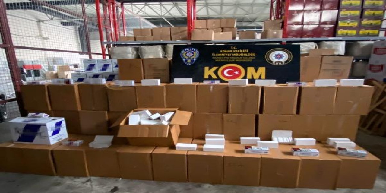 Dev operasyon! 13 milyon makaron ele geçirildi.