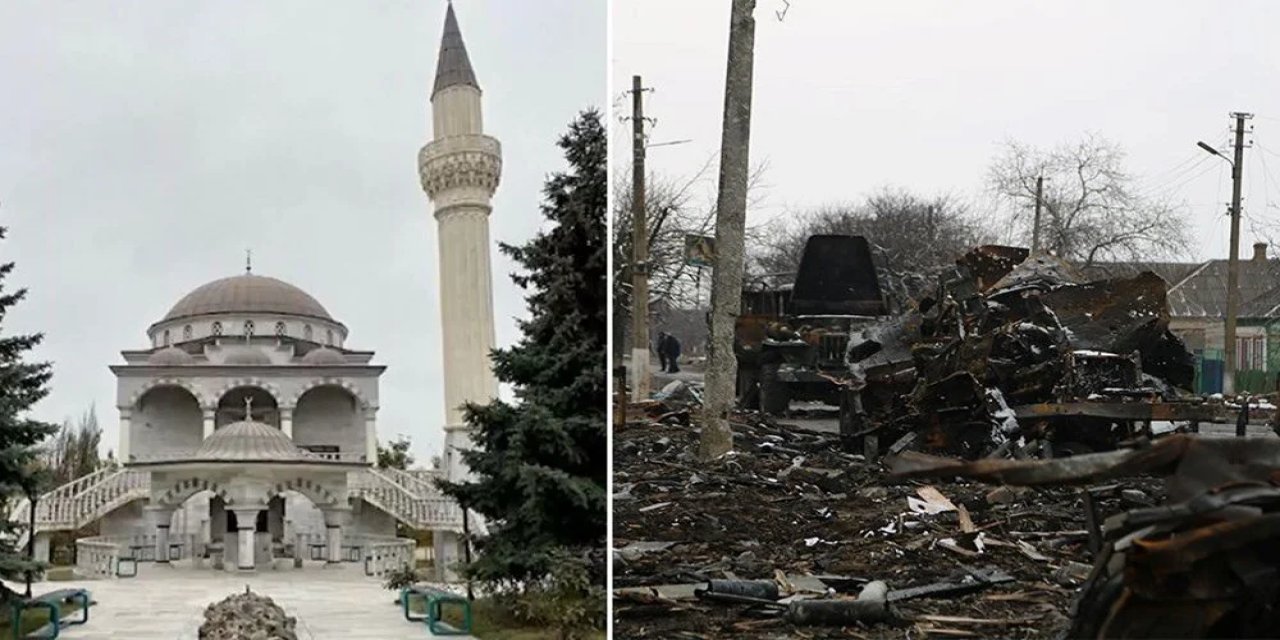 Rus ordusu, cami yakınlarını bombaladı! Türkler içeride mahsur