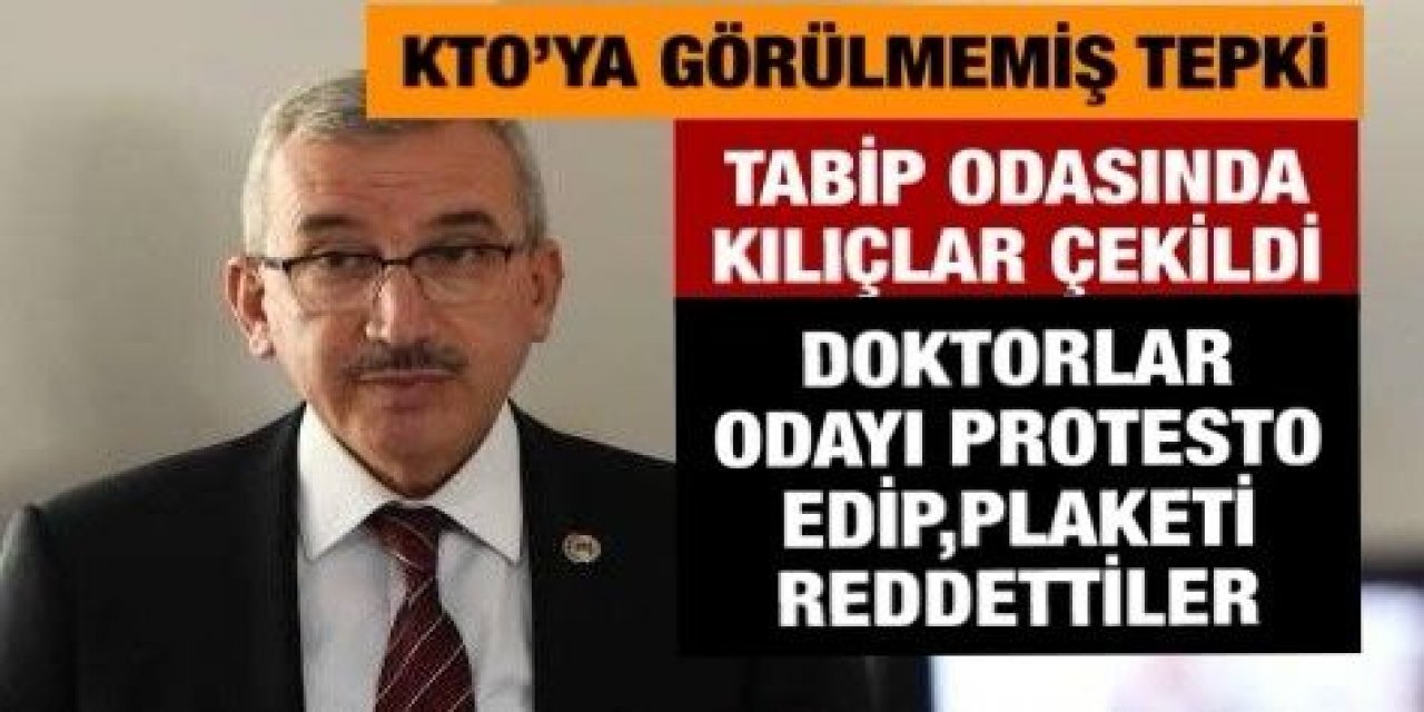 14 Mart Tıp Bayramı'nda Konya Tabip Odası'nda büyük şok!