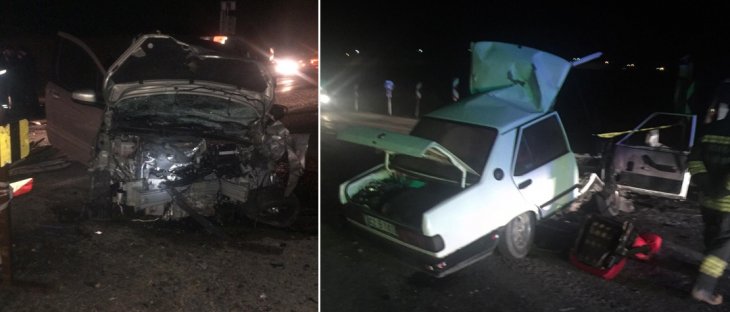 Konya'daki kazada araçlar hurdaya döndü: 1 ölü, 2 yaralı