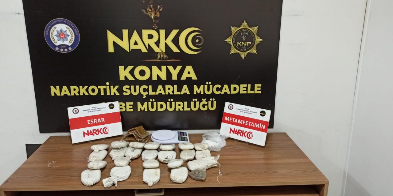 Konya’da Narkotik polisinden uyuşturucu satıcılarına yeni operasyon