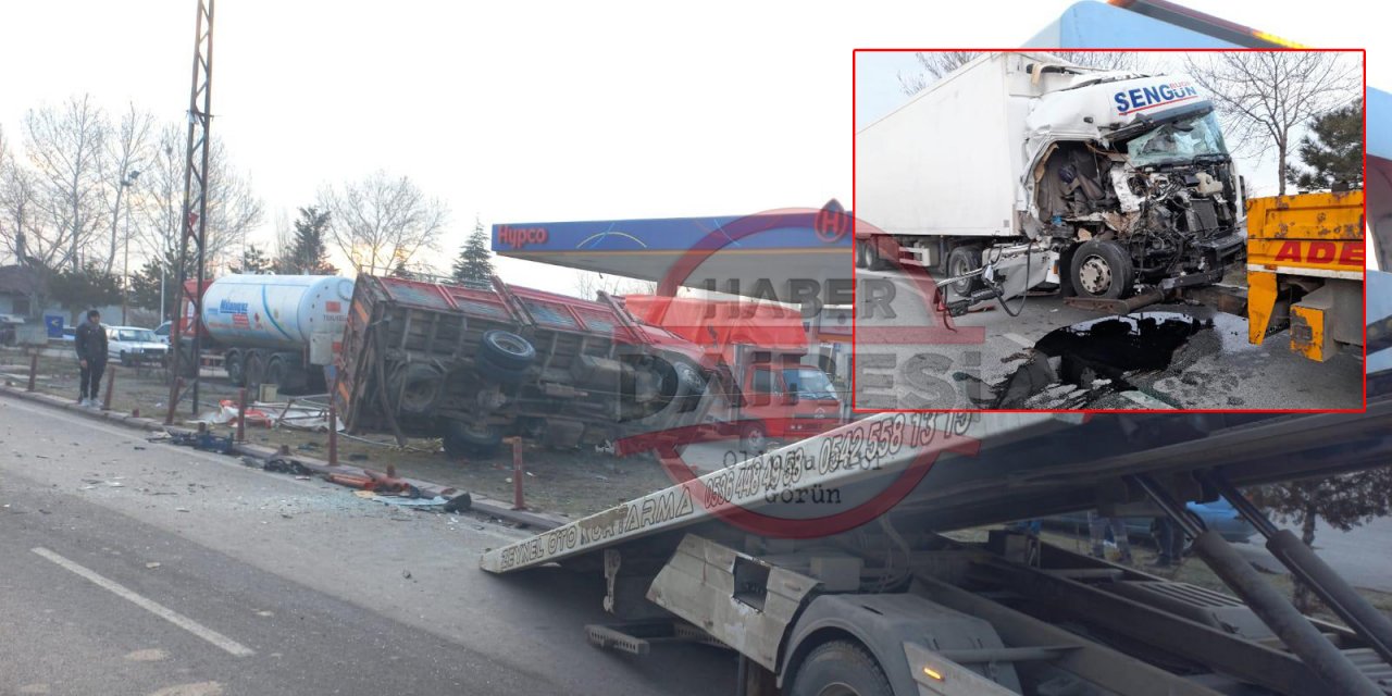 Konya’da akaryakıt istasyonu önünde korkutan kaza! Sürücü öldü