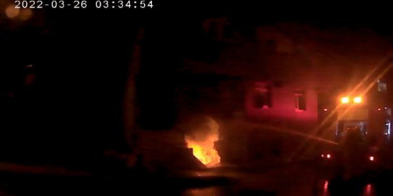 Doğalgaz panosunda yangın çıktı, kısa süreli panik yaşandı