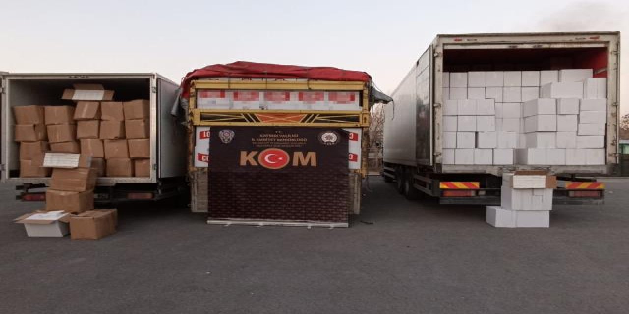 Konya dahil 5 ilde kaçak sigara operasyonu