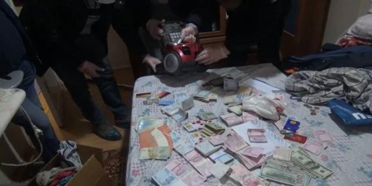 İstanbul’da FETÖ operasyonu! Dolarları elektrik süpürgesine saklamışlar