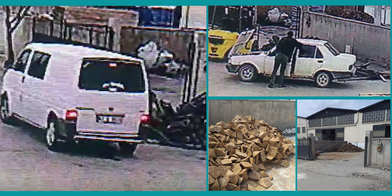 Konya’da döküm malzemelerini çalan hırsızlar kamerada