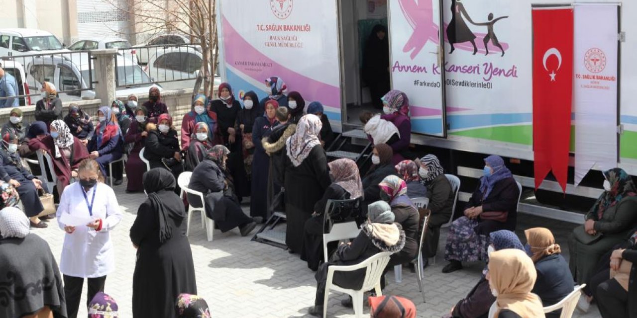 ‘Kanser Tarama TIR’ı Konya’ya ulaştı, kadınlar için 31 ilçeyi gezecek