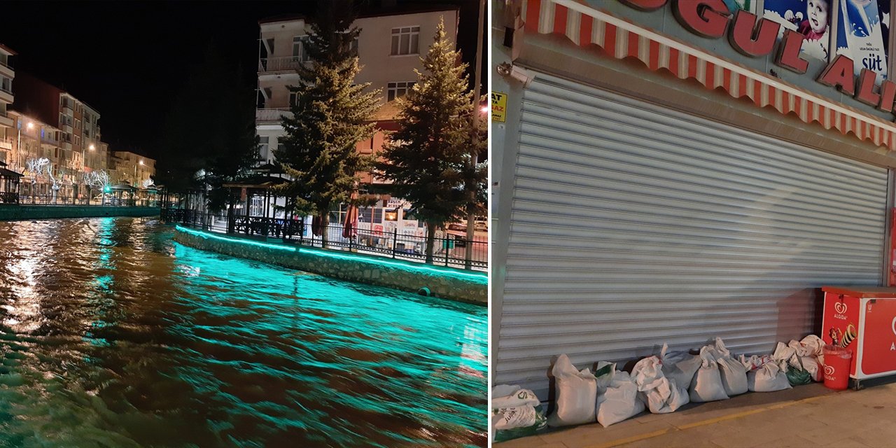 Konya’nın bir ilçesi alarmda! Halka kum torbası dağıtıldı