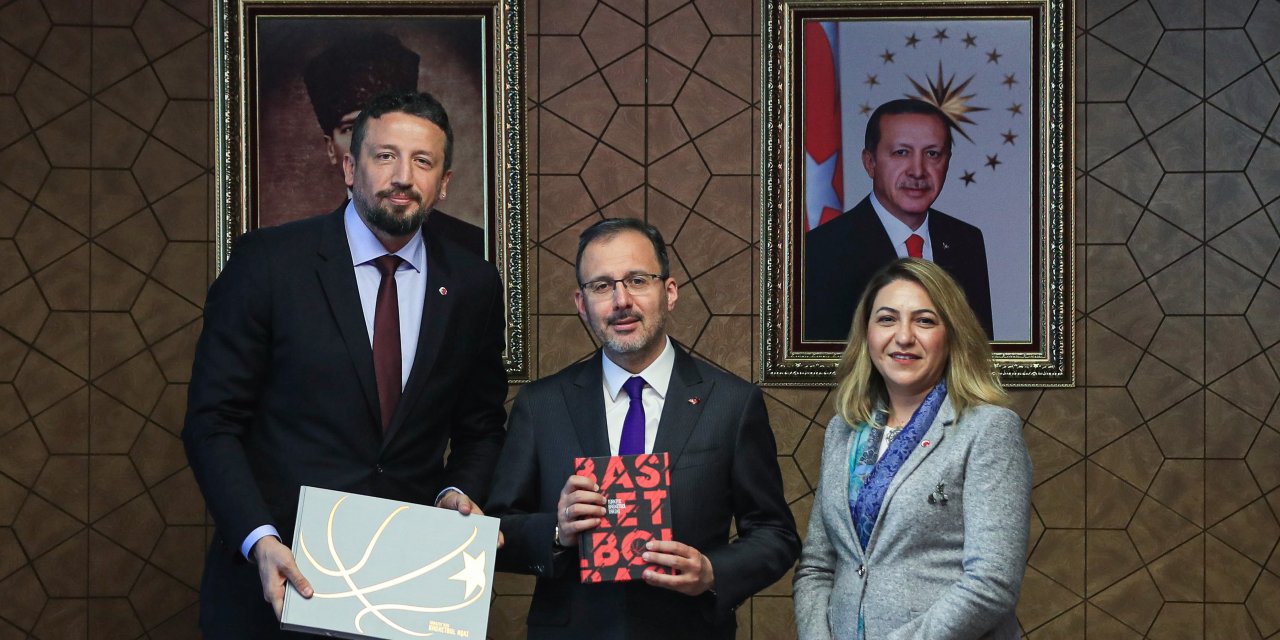 Bakan Kasapoğlu, TBF yönetimini kabul etti