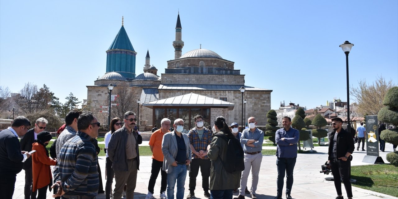 Medya kuruluşlarının temsilcileri Konya'nın tarihi ve turistik mekanlarını gezdi