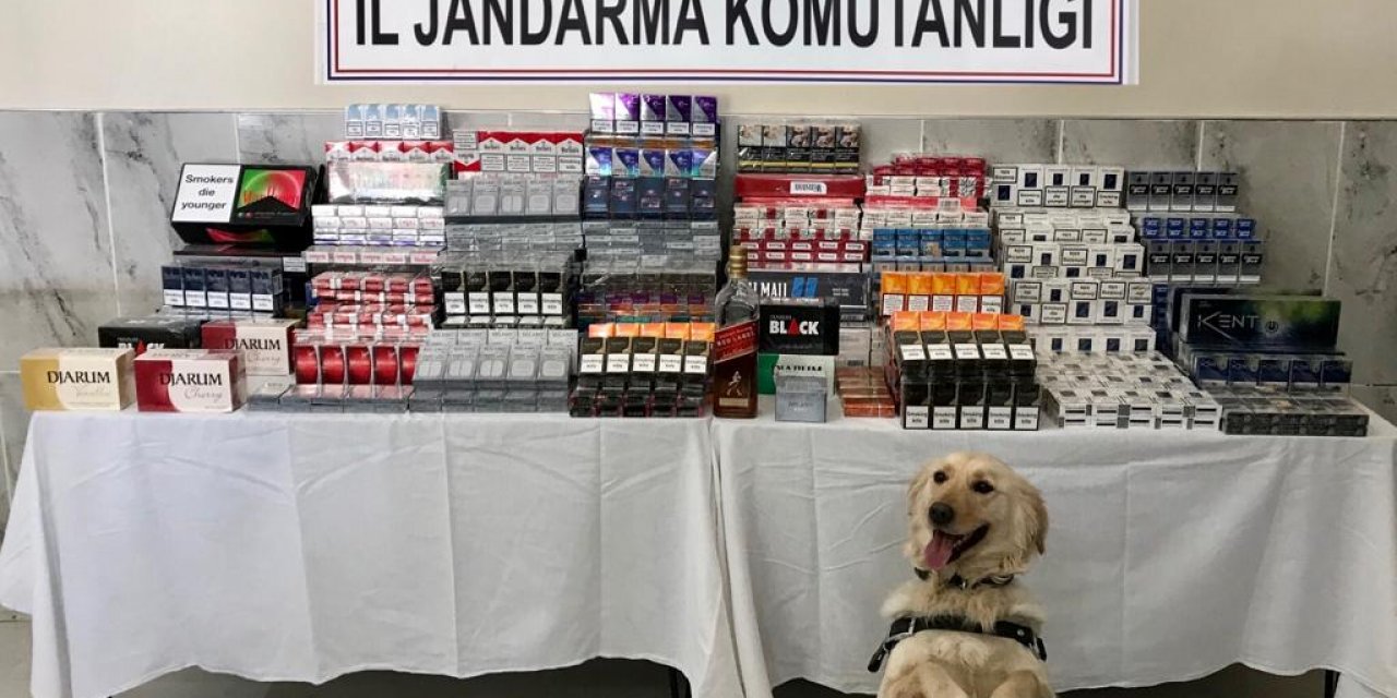 Konya’da jandarmadan kaçak sigara ve içki operasyonu