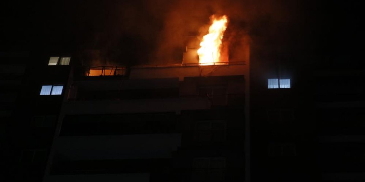 Lüks sitede yangın paniği! Dumandan etkilenen KOAH hastasını itfaiye kurtardı