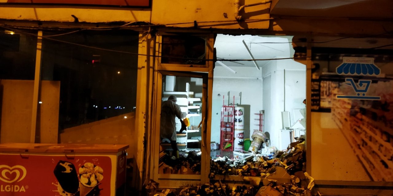 Konya’da market yangını! Alevler itfaiyenin müdahalesiyle söndürüldü