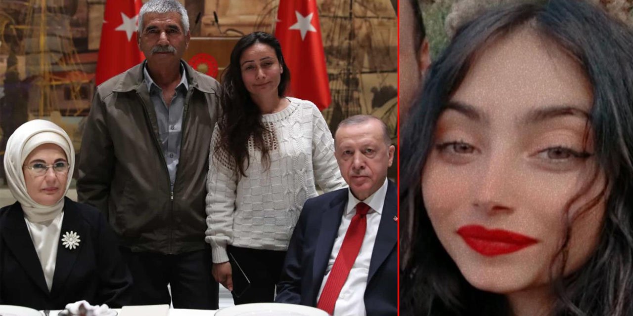 Konya’da toprağa verilen Nuray’ın ailesi Cumhurbaşkanı Erdoğan ile bir araya geldi