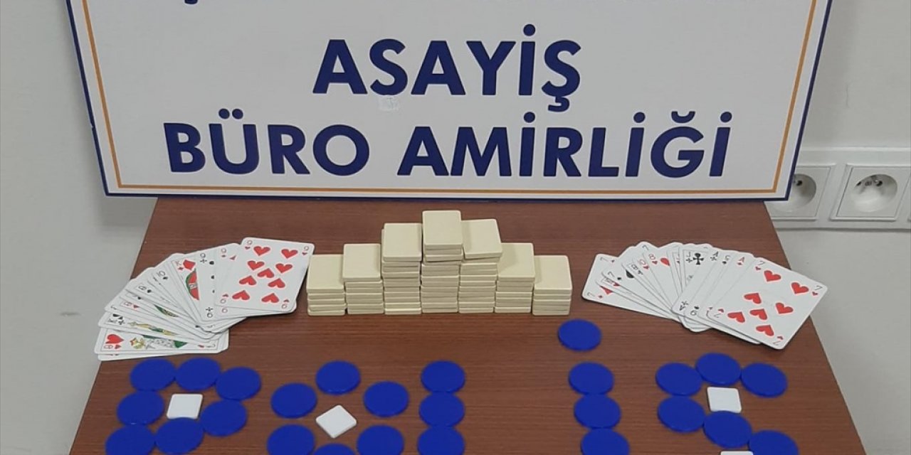 Konya Akşehir’de kumar oynayan 7 kişiye ceza