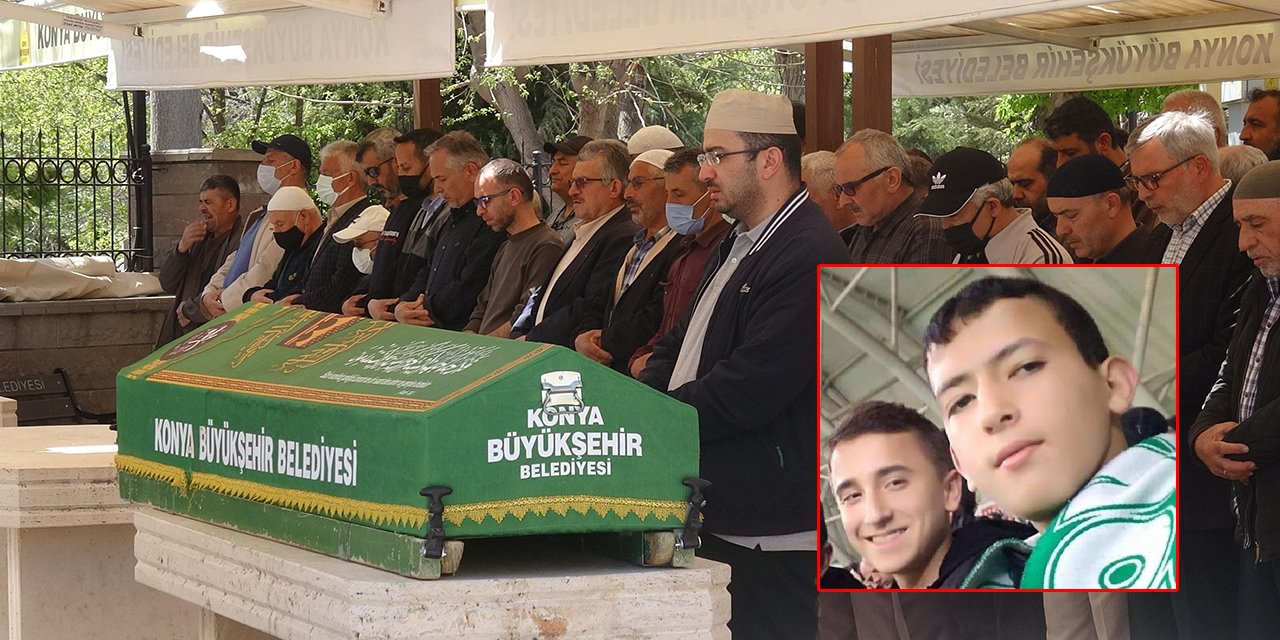 Konya’daki kaza kurbanı gençlere acı veda