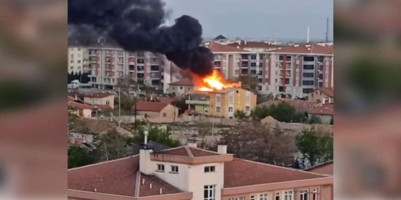 Yer Konya! İftar vakti 3 katlı binada korkutan yangın