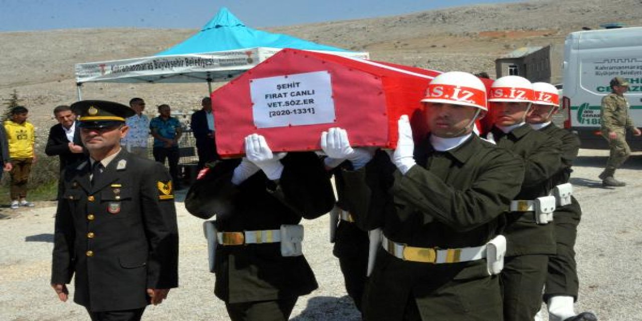 Şehit Fırat Canlı Kahramanmaraş’ta son yolculuğuna uğurlandı