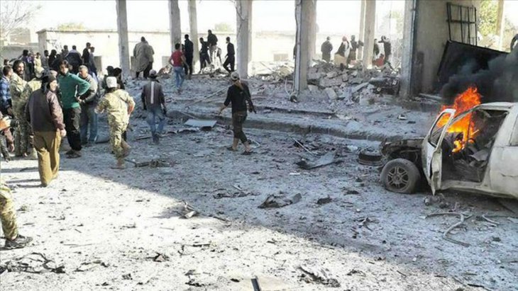 YPG/PKK Tel Abyad'da bombalı araçla saldırı düzenledi
