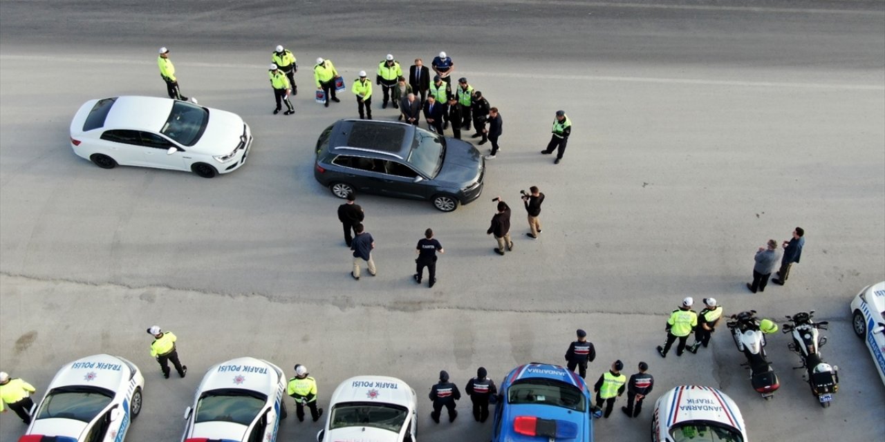 Konya’da trafik denetimi: Bayramınız kemerli olsun