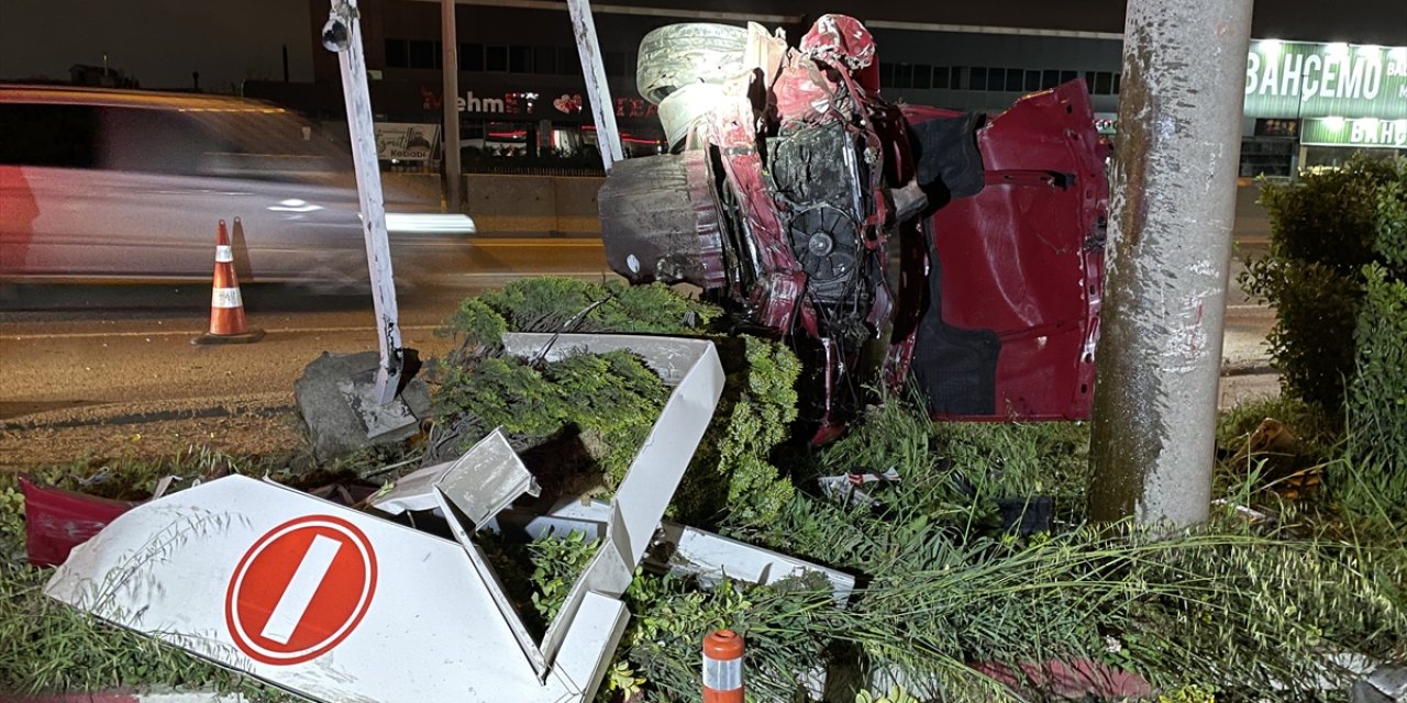 Polisten kaçarken kaza yaptı! Durumu ağır