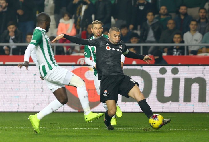Konyaspor kötü gidişini Beşiktaş maçında da sürdürdü