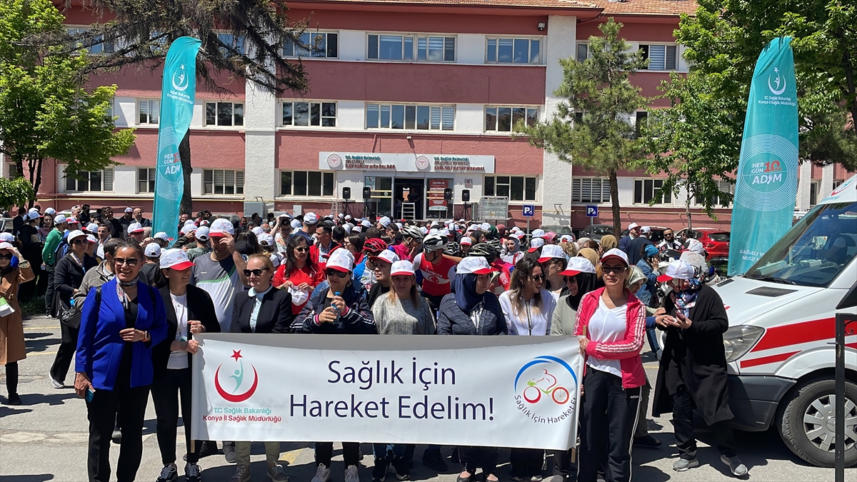 Konya'da "Sağlık İçin Hareket Et Günü" yürüyüşü düzenlendi