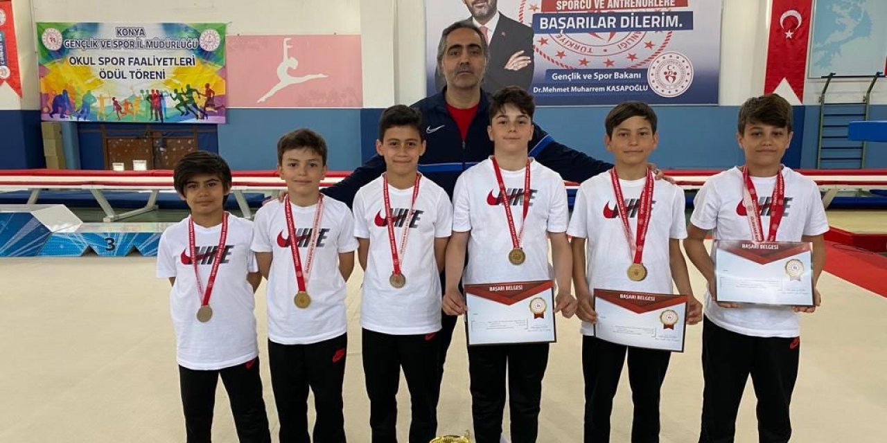 Karatay Belediyspor cimnastik takımından madalya yağmuru