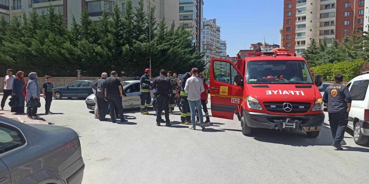 Konya’da otomobil motosikletle çarpıştı, sürücü yaralı kurtuldu