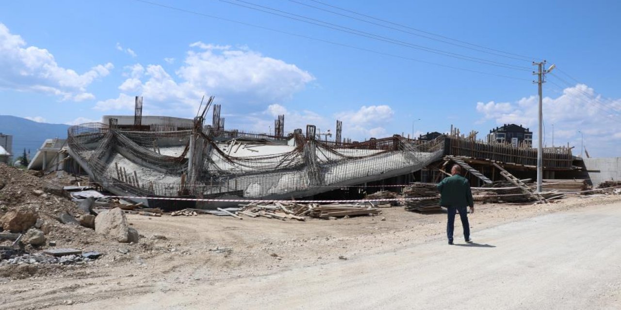 Yöresel Ürünler Pazarı inşaatı çöktü!