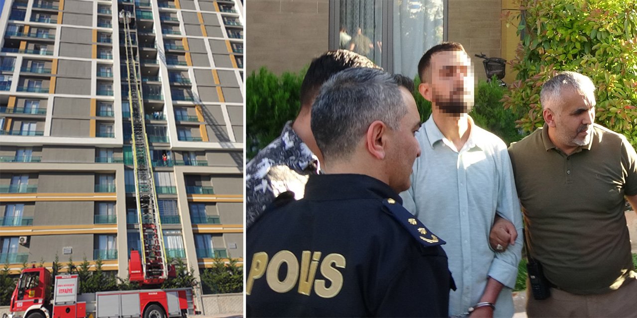 Konya’da ekipleri alarma geçiren koca, psikiyatri kliniğinde tedaviye alındı