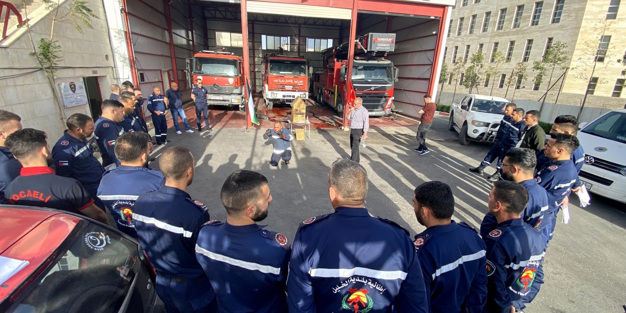 Konya itfaiyesi, Filistinli meslektaşlarına eğitim verdi